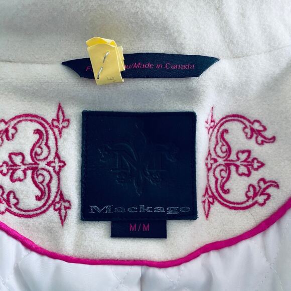 Mackage winter white wool long jacket - Picture 4 of 13